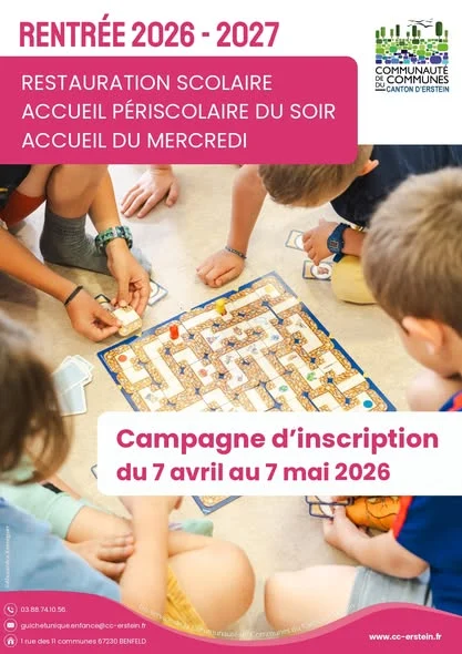 Inscription périscolaire rentrée 2026 – 2027